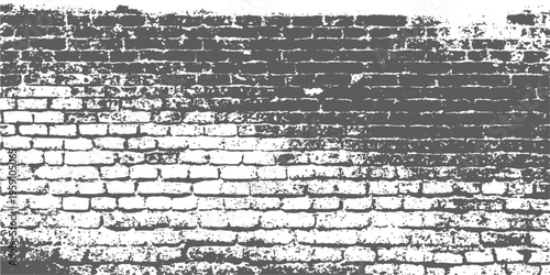 Abstract aged brick wall with a textured pattern. showcasing the passage of time and the beauty of decay. the design is minimal and monochromatic.