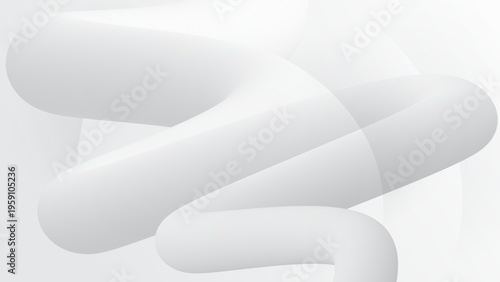 White grey blurry fluid wave. geometric compositions with gradient 3d flow shape. Innovation modern background for cover, banner, landing page.