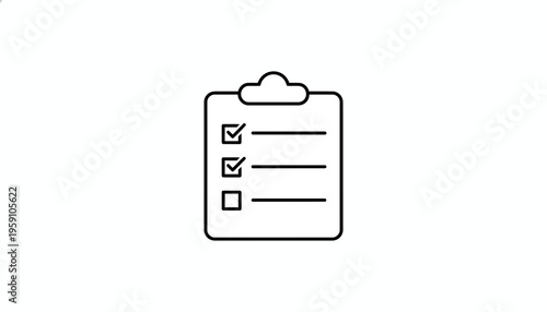 Checklist Clipboard Icon: To-Do List, Task Management, Planning, and Organization Concept