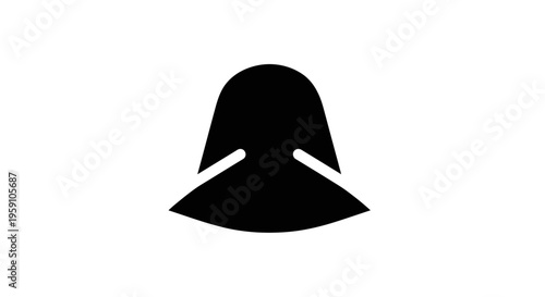 Silhouette of a woman and girl with vintage fashion hat vector icon illustration