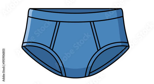 Blue Briefs Underwear, Classic Style, Comfortable Cotton, Men's Undergarment, Everyday Wear