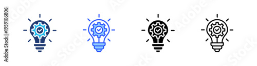 Innovation Multi Style Icon Set Vector 