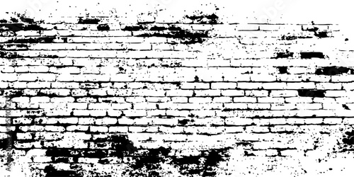 Abstract weathered brick wall texture, presenting a striking visual of aged architecture. The image showcases the unique patterns and rugged details of time-worn bricks.