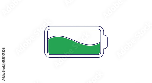 Battery Charge Level Indicator, Green Energy, Power Supply, Technology Concept