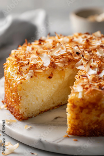 Coconut Custard Cake