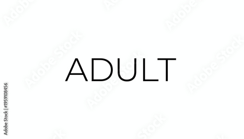 Adult Text Word