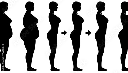 vector silhouette of a woman