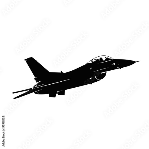 Photography F-35 Flying Side View Military SVG Black Silhouette || Modern Stealth Jet Fighte