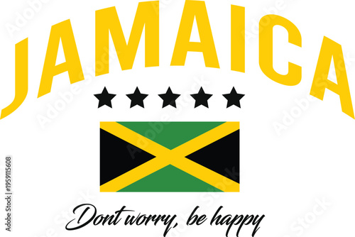 Jamaica reggae afro  flag vibrant brazil shirt design Slogan Logo Graphic Vector Tee shirt apparel print varsity collage girls tee