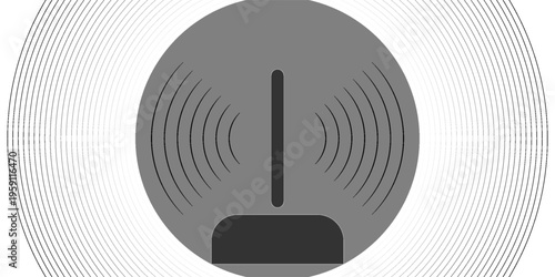 Sensor icon. Vector illustration, flat design.