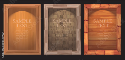 木材のフレーム額縁