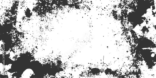 Abstract a monochromatic composition presents a captivating textured surface with mottled black markings and unique expressive character.