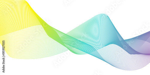 Glowing waveform frequency futuristic energy sound waves technology concept background. Abstract blue wave line vector business texture. Pattern line blend curve flow futuristic background.