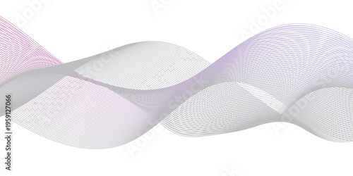 Abstract carve wave line blend blue glowing flow dynamic technology digital soundwave minimal isolated. frequency web and noise gradient science futuristic creative texture background.