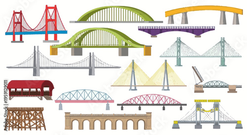 Diverse Collection of Bridge Designs - Architectural Engineering Styles