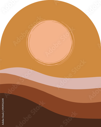 Cozy interior illustration depicting a tranquil moment of relaxation, an armchair, books, and coffee creating an atmosphere of a peaceful, lazy evening at home