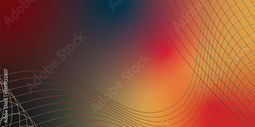 Glowing coral, red, orange and black gradient ribbons rising smoothly from a dark shadowed base against a grainy textured backdrop with subtle luminous highlights, modern creative banner design.