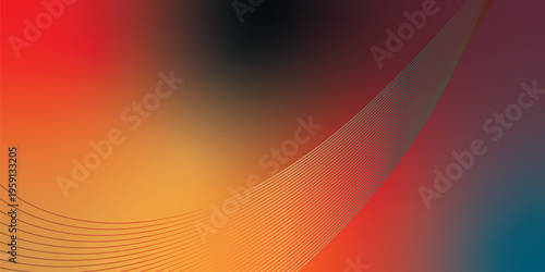 Glowing coral, red, orange and black gradient ribbons rising smoothly from a dark shadowed base against a grainy textured backdrop with subtle luminous highlights, modern creative banner design.