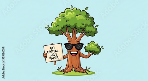 A Tree Encourages Digital Transition For Environmental Conservation