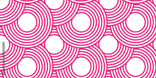 abstract seamless pattern with circles overlap textile fabric curl design.