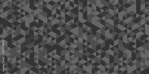 Geometric abstract diamond repeat origami white, gray square cube triangulated random cube low polygon triangle textile web abstract corporate creative design.