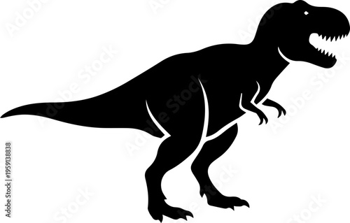 silhouette of a dinosaur