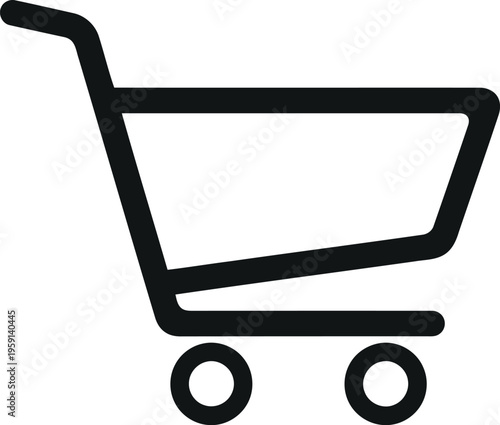 Shopping cart icon vector illustration