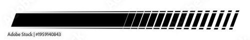 Foto Racing speed stripe with diagonal motion fade, dynamic horizontal banner with gr