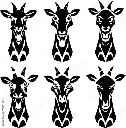 8-different-angle-style-poses-of-angry-giraffe-hea (2).eps