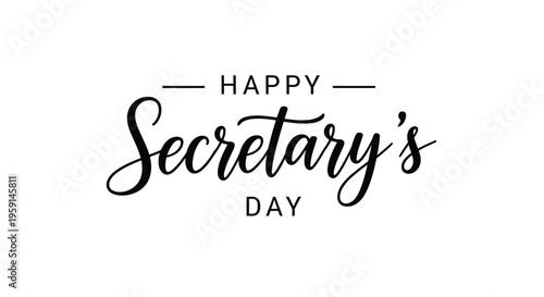 Happy secretary's day vector illustration for administrative professionals