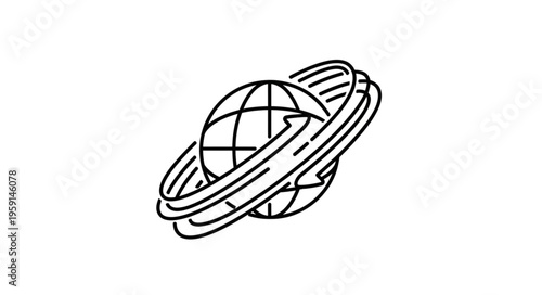 Shipping Route Vector