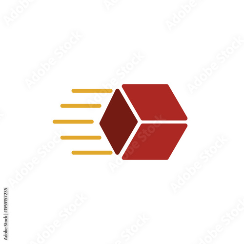 Box parcel delivery logo design