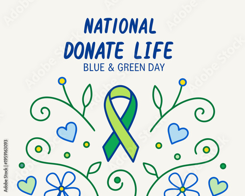 Woman Supporting Organ Donation Silhouette Vector, Donate Life Concept Illustration