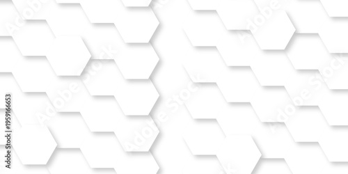 White abstract honeycomb mosaic and tile geometric hexagon vector illustration. geometric digital technology polygon science vintage square mosaic and web cover business texture.
