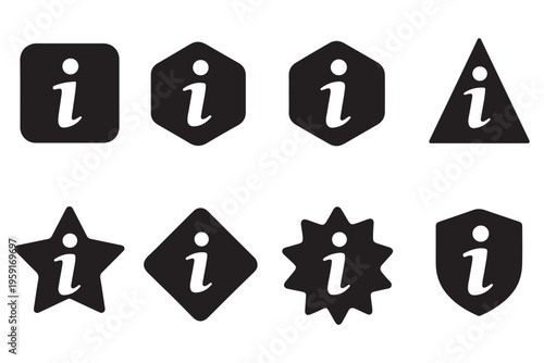 “Information Icon Vector – Modern Minimal Info Symbol in Flat Design”