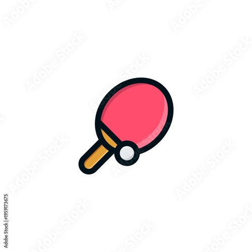 cute, adorable and adorable ping pong icon