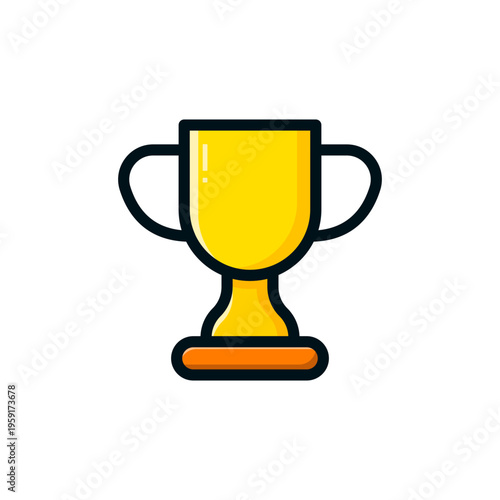 cute, adorable and adorable champion trophy icon