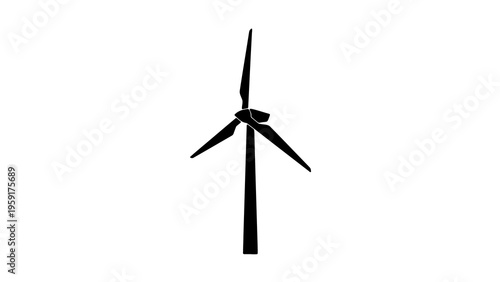 Photos Wind turbine, renewable energy, sustainable power, eco friendly icon
