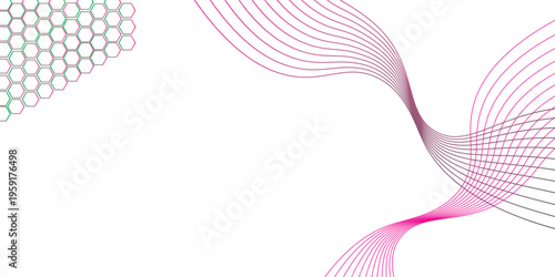 Modern abstract waves in orange on white background, technology banner, corporate business concept, high-tech abstract background, vector illustration for business or presentation.