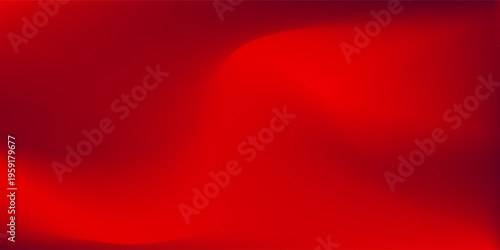 An abstract background features a gradient of red and dark red colors, creating a smooth, wave-like transition.