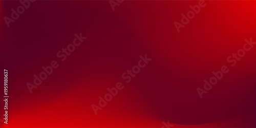 An abstract background features a gradient of red and dark red colors, creating a smooth, wave-like transition.