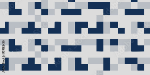 Geometric shapes create patterns on a digital screen