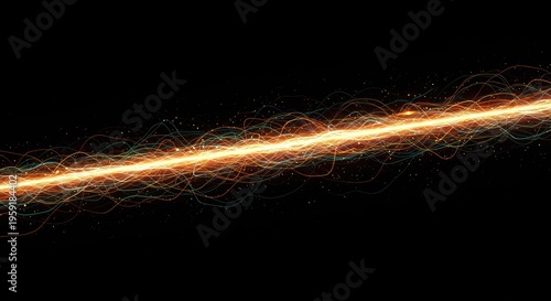 Abstract digital visualization showing subtle energy patterns across a dark field, representing the continuous fabric of spacetime and residual cosmic vibration, propagation, oscillation, signal