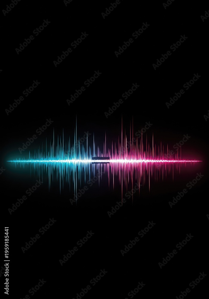 Obraz premium Digital screen displaying a scientific waveform with a significant gap or interruption, symbolizing a frequency void or communication error, technology, analysis, absence