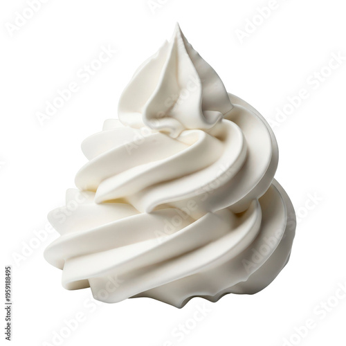 Soft serve ice cream swirl