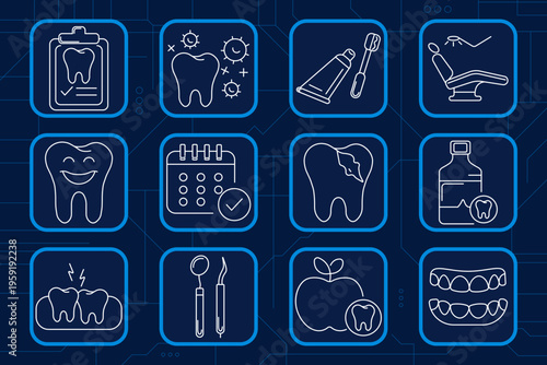 Accessibility set icon. Home care, medical transport, guide dog, prosthetic leg, wheelchair user, parking sign, blind symbol, braille button, crutches support, walking cane, accessible toilet