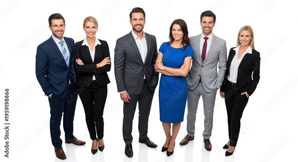 Obraz premium Diverse business team standing together.