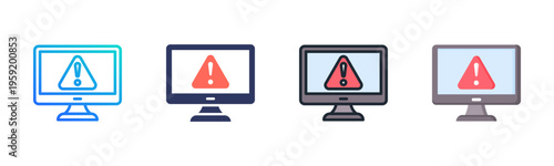 Important icon set multiple style collection