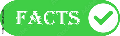 Fact myth icon collection group with truth and false symbols check mark cross speech bubble information concept flat vector for web app infographic design isolated background.