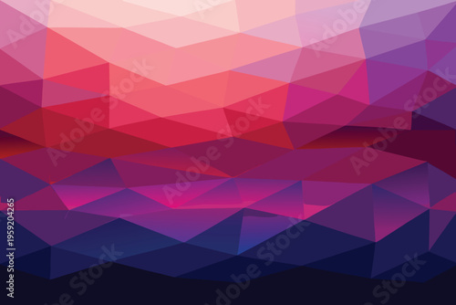Abstract geometric background with vibrant pink purple and blue hues